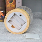Creative Wooden Atmosphere Lamp with Crystal Accent
