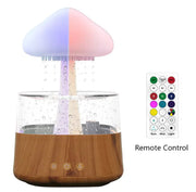 Ultrasonic Atomizing Cloud And Rain Humidifier Wood Grain Seven Color Light Aromatherapy Machine