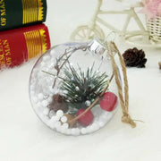 Transparent Plastic Christmas Ornaments for Tree Decor