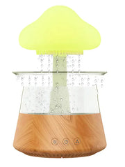 Ultrasonic Atomizing Cloud And Rain Humidifier Wood Grain Seven Color Light Aromatherapy Machine